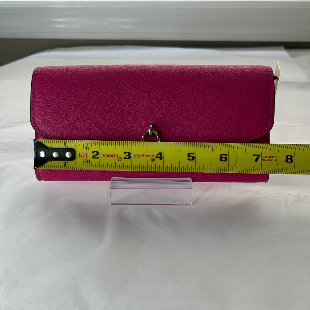 NWT Michael Kors Hamilton hot pink wallet - Picture 8 of 9